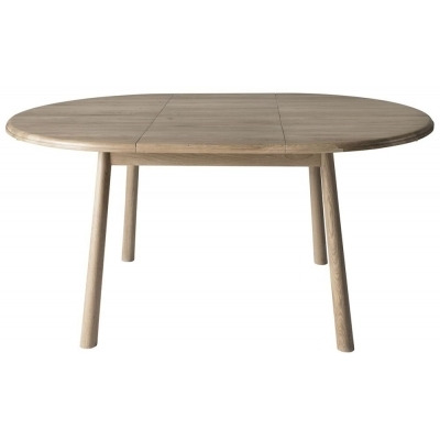 Wycombe Oak Round 2 Seater Extending Dining Table - image 1