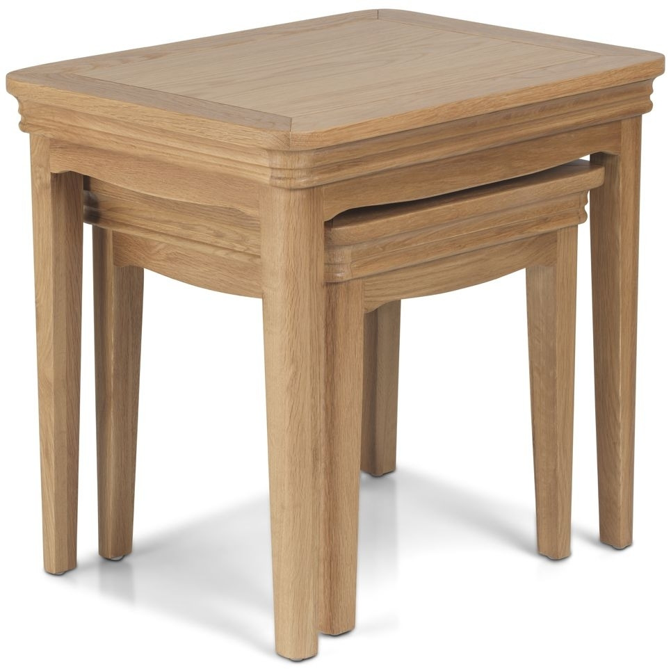 Louis Philippe French Oak Nest of Tables, Set of 2