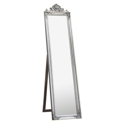 Lambeth Silver Rectangular Cheval Mirror - 45.5cm x 179cm