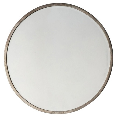 Higgins Antique Silver Round Mirror - 80cm x 80cm - image 1