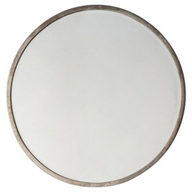 Rosalie Antique Silver Round Mirror - 80cm x 80cm