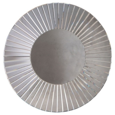 Sawyer Silver Round Mirror - 80cm x 80cm