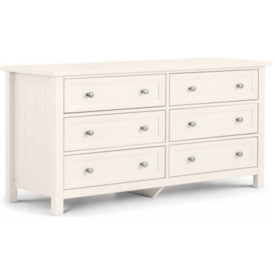 Maine White Pine Wide 6 Drawer Chest - thumbnail 1