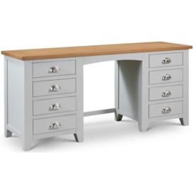 Richmond Grey Painted 8 Drawer Dressing Table - thumbnail 3