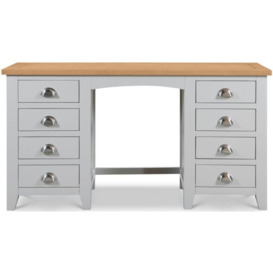 Richmond Grey Painted Dressing Table with Stool - thumbnail 2