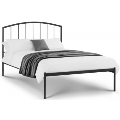 Onyx Satin Grey Metal Bed - Comes in Single and Double Size - image 1