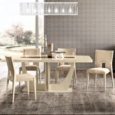Camel Ambra Day Sand Birch Italian Large Extending Dining Table - image 1