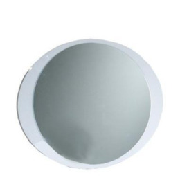 Daniela White Italian Round Wall Mirror - 110cm x 80cm