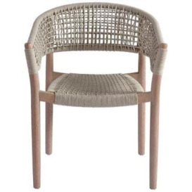 Outdoor Dining Chair (Sold in Pairs) - Comes in Sand Grey Greyish White and Grey Taupe Options - thumbnail 1