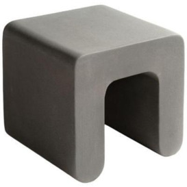Grey Inverted U-Shaped Outdoor Stool (Sold in Pairs)