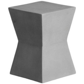 Grey Hourglass Outdoor Stool (Sold in Pairs)