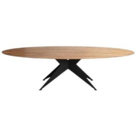 Oak Oval Dining Table - 6 Seater