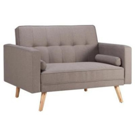 Clearance - Ethan Grey Fabric 2 Seater Sofa Bed - FSS15458