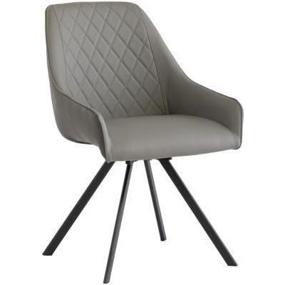 Seville Light Grey Swivel Dining Chair (Sold in Pairs) - image 1