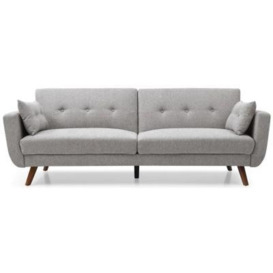 Oslo Hestia Grey Soft Touch Fabric 4 Seater Sofa Bed