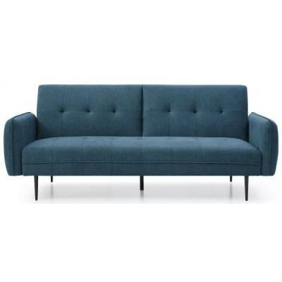 Erik Themis Blue Soft Weave Fabric 3 Seater Sofa Bed - image 1