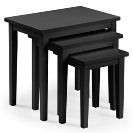 Cleo Black Nest of 3 Tables
