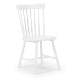 Julian Bowen Torino Lunar White Dining Chair (Sold in Pairs) - thumbnail 1