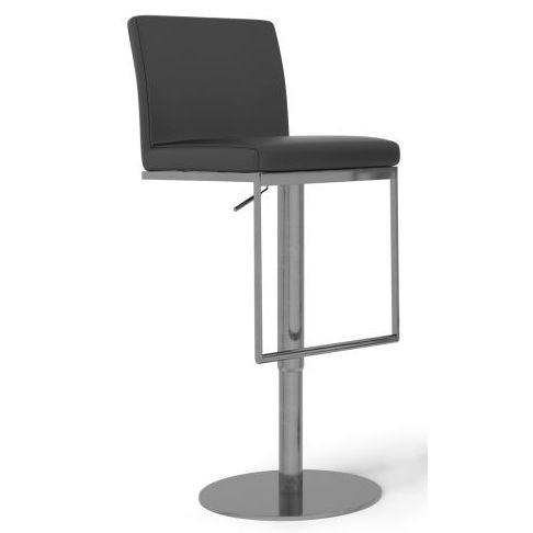 Enzo Black Faux Leather Bar Stool (Sold in Pairs)