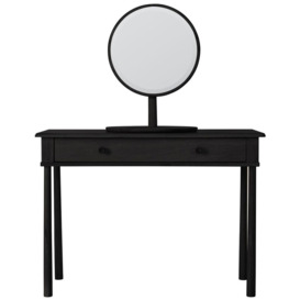 Wycombe Black Dressing Table with Drawer