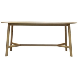Madrid Oval 6 Seater Dining Table - Comes in Oak and Walnut Options - thumbnail 1