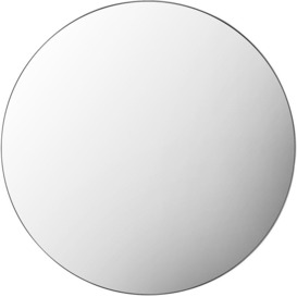 Caroline Silver Round Mirror - 80cm x 80cm - thumbnail 2