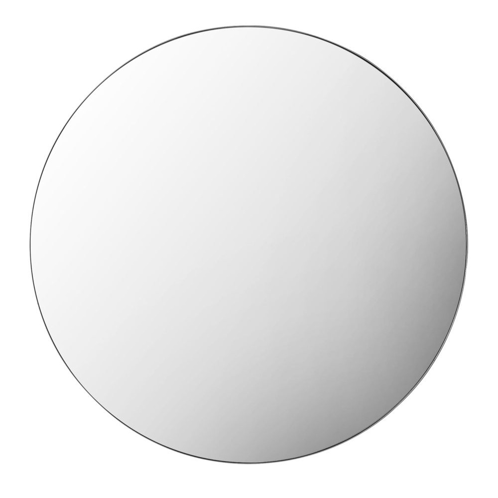 Caroline Silver Round Mirror - 80cm x 80cm - image 1