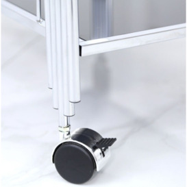 Cohen Black Glass and Chrome Drinks Trolley - thumbnail 3