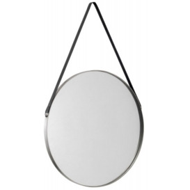 Opera Round Pewter Mirror - 60cm x 60cm - thumbnail 1
