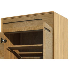 Homestyle GB Scandic Oak Shoe Cabinet - thumbnail 2