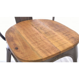 Old Empire Mango Wood Dining Chair (Sold in Pairs) - thumbnail 3