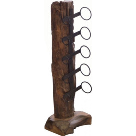 Ancient Mariner Wooden Small Eroded Wine Rack - thumbnail 2
