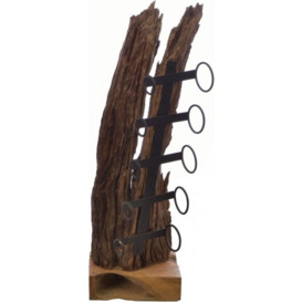 Ancient Mariner Wooden Small Eroded Wine Rack - thumbnail 3