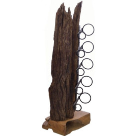 Ancient Mariner Wooden Small Eroded Wine Rack - thumbnail 1