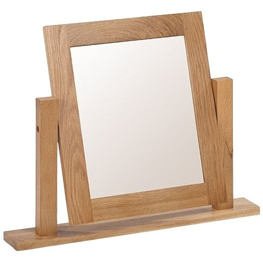 Cherington Rustic Oak Dressing Table Mirror - image 1