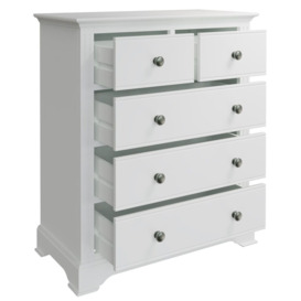 Ashby White Painted 6 Drawer Chest - thumbnail 2