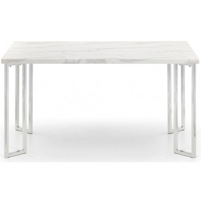 Positano White Marble Dining Table - 6 Seater - image 1