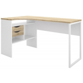 Function Plus Corner Desk 2 Drawer