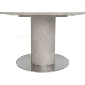 Delta Concrete Round 4 Seater Extending Dining Table - thumbnail 3