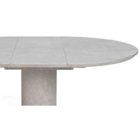 Delta Concrete Round 4 Seater Extending Dining Table - thumbnail 2