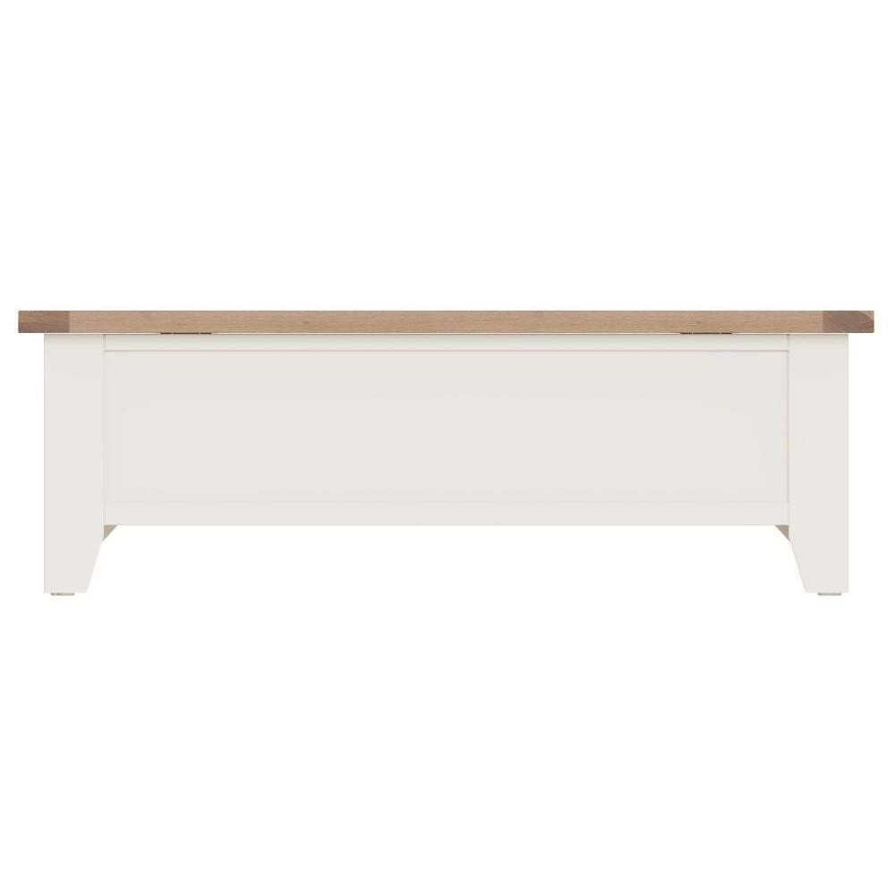 Hampstead Oak and White Painted Blanket Box - image 1