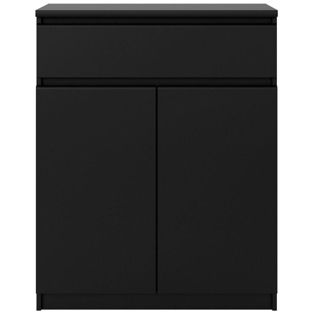 Naia Sideboard 1 Drawer 2 Door in Black Matt - image 1
