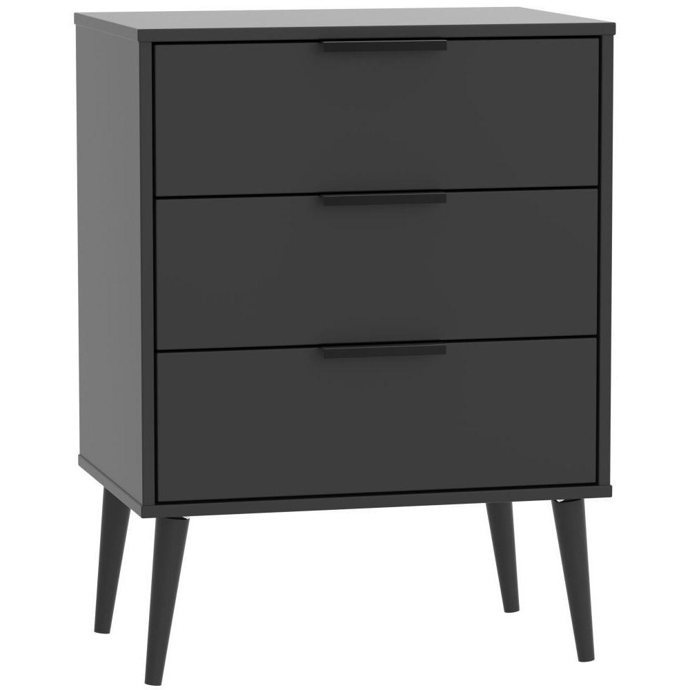 Hong Kong 3 Drawer Midi Chest with Wooden Legs - image 1
