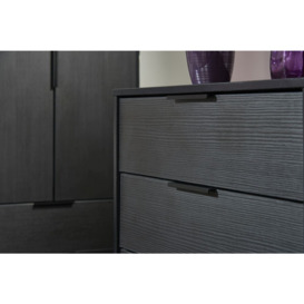 Hong Kong 3 Drawer Midi Chest with Wooden Legs - thumbnail 2