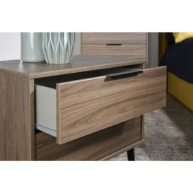 Hong Kong 1 Drawer Midi Chest with Wooden Legs - thumbnail 2