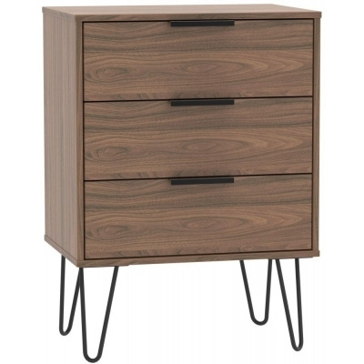 Hong Kong 3 Drawer Chest with Hairpin Legs - image 1