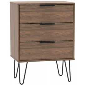 Hong Kong 3 Drawer Chest with Hairpin Legs - thumbnail 1
