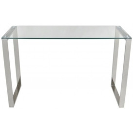 Value Harry Console Table - Glass and Chrome