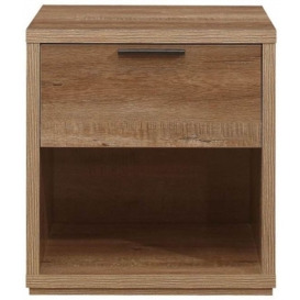 Birlea Stockwell Oak Bedside Cabinet - thumbnail 1