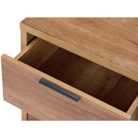 Birlea Stockwell Oak 2 Drawer Bedside Cabinet - thumbnail 3